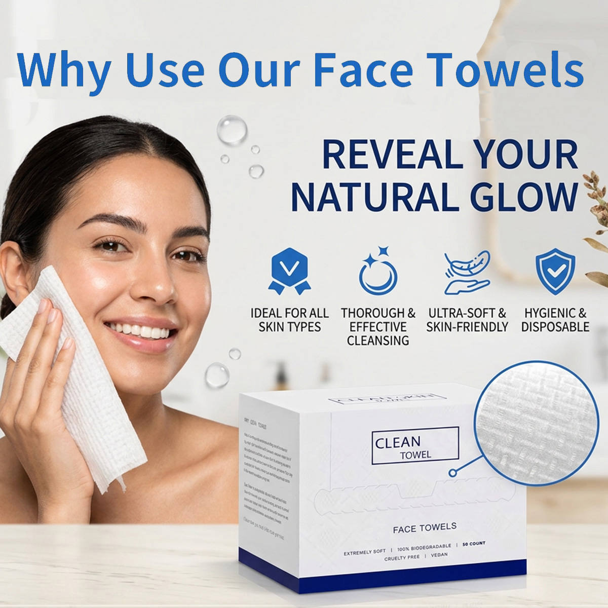50Pcs/Box Disposable Face Towe - Home Textiles Face Towel 评论和价格