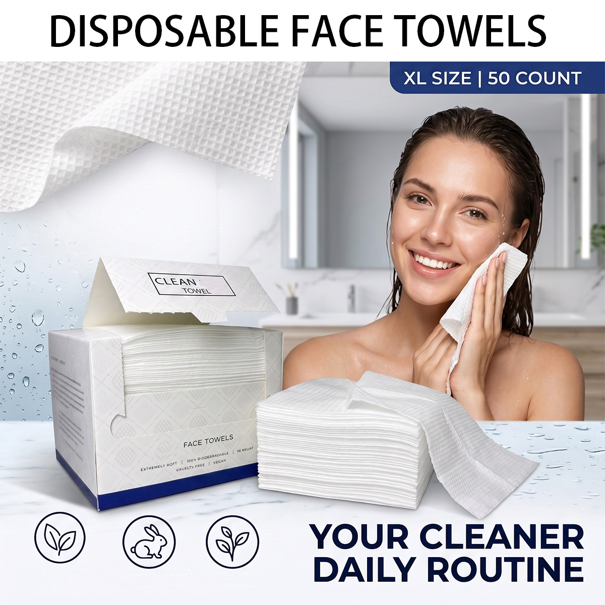 50Pcs/Box Disposable Face Towe - Home Textiles Face Towel 评论和价格