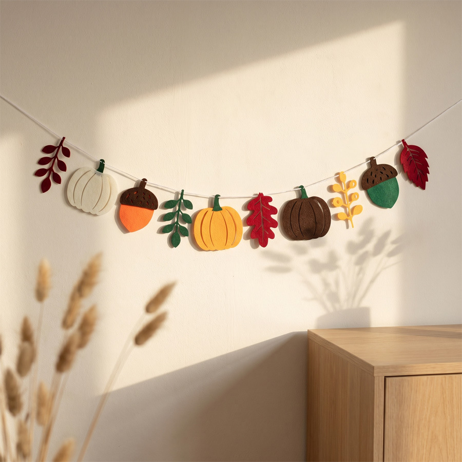 Autumn Pumpkin Leaves Flag Har - Home Textiles Usa 评论和价格