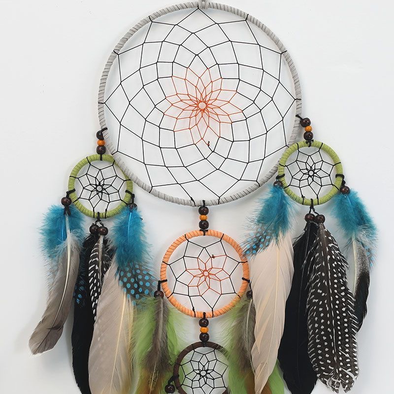 Vintage Multi-Circle Feather D - Home Textiles Usa 评论和价格